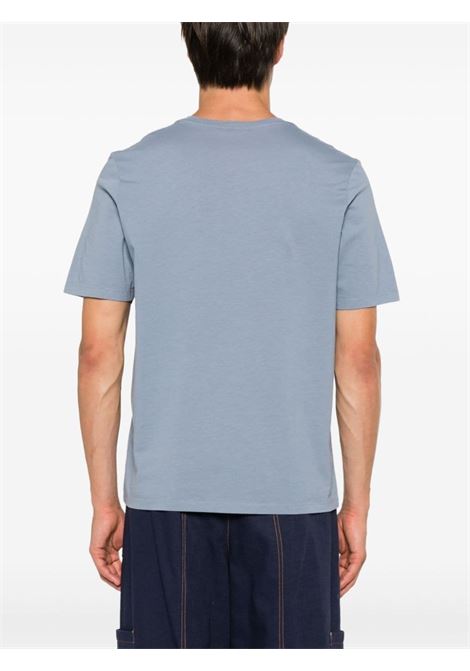 T-shirt Fox Head con applicazione in blu Maison kitsuné - uomo MAISON KITSUNÉ | LM00104KJ0008P154